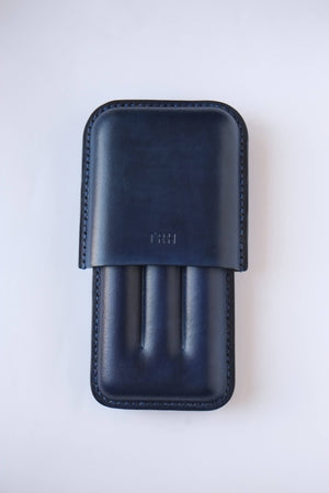LEATHER CIGAR CASE / GREEN