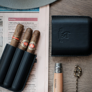 Black Leather Cigar Case