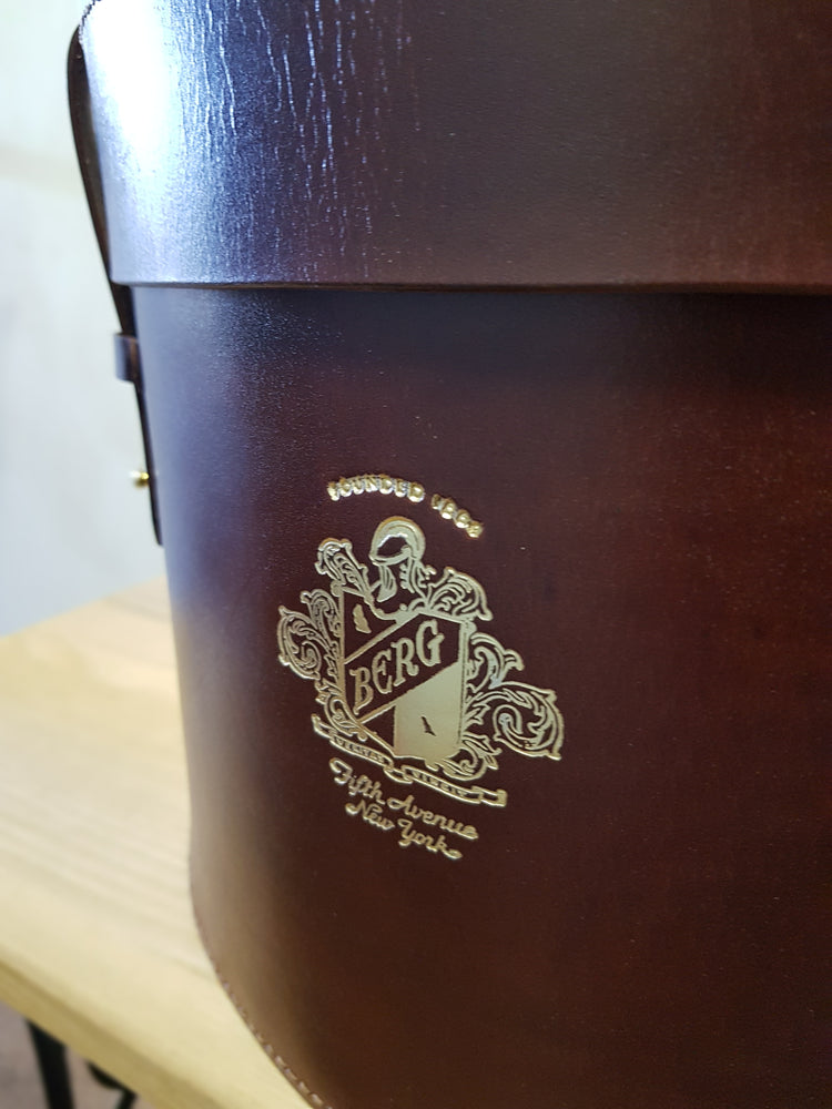 leather hat box customized