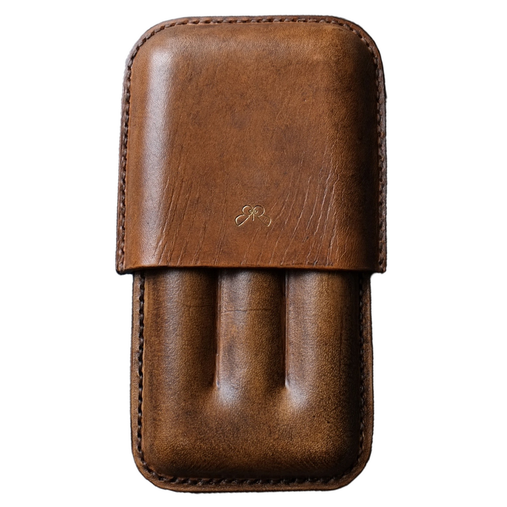 Cigar case Patina Sanguine – Genuine Leather – Cigar Workshops Bali