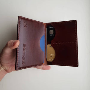 
            
                Load image into Gallery viewer, Custom Name Leather Handmade Wallet
            
        