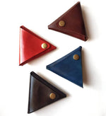 leather handmade coin pouch