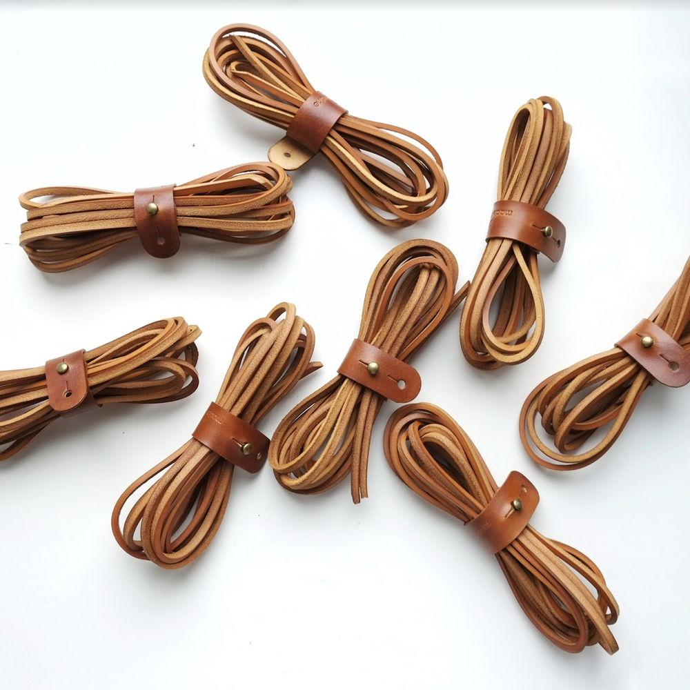 handmade brown laces