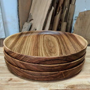
            
                Load image into Gallery viewer, handmade walnut round tray
            
        