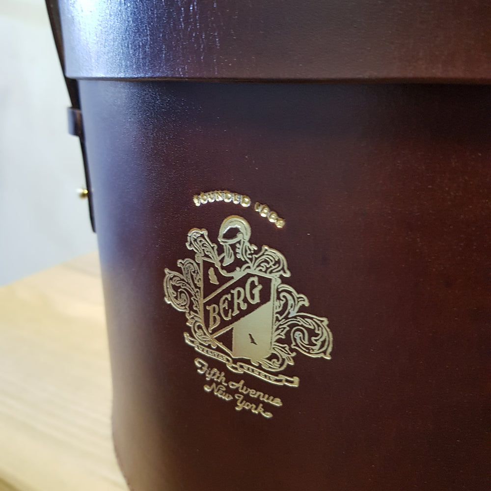 leather hat box customized