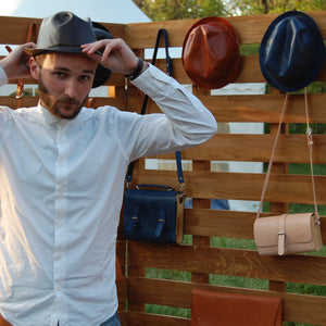 
            
                Load image into Gallery viewer, handmade leather hat
            
        