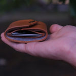 front pocket leather wallet