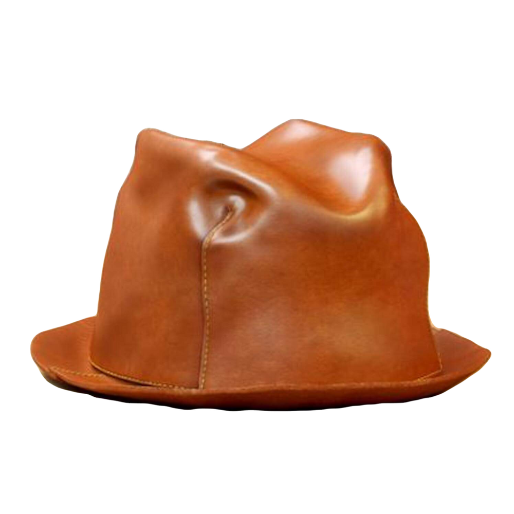handmade leather hat